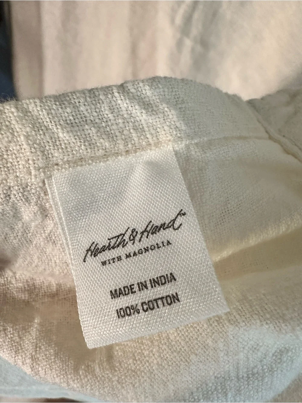 Hearth & Hand with Magnolia Apron New ‘sour cream & red’